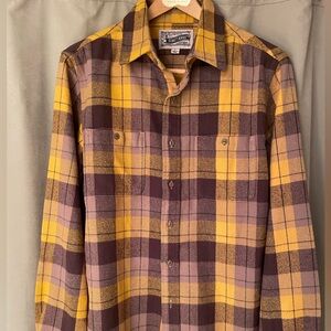 * Never Worn * SchottNYC Plaid Cotton Flannel Shirt